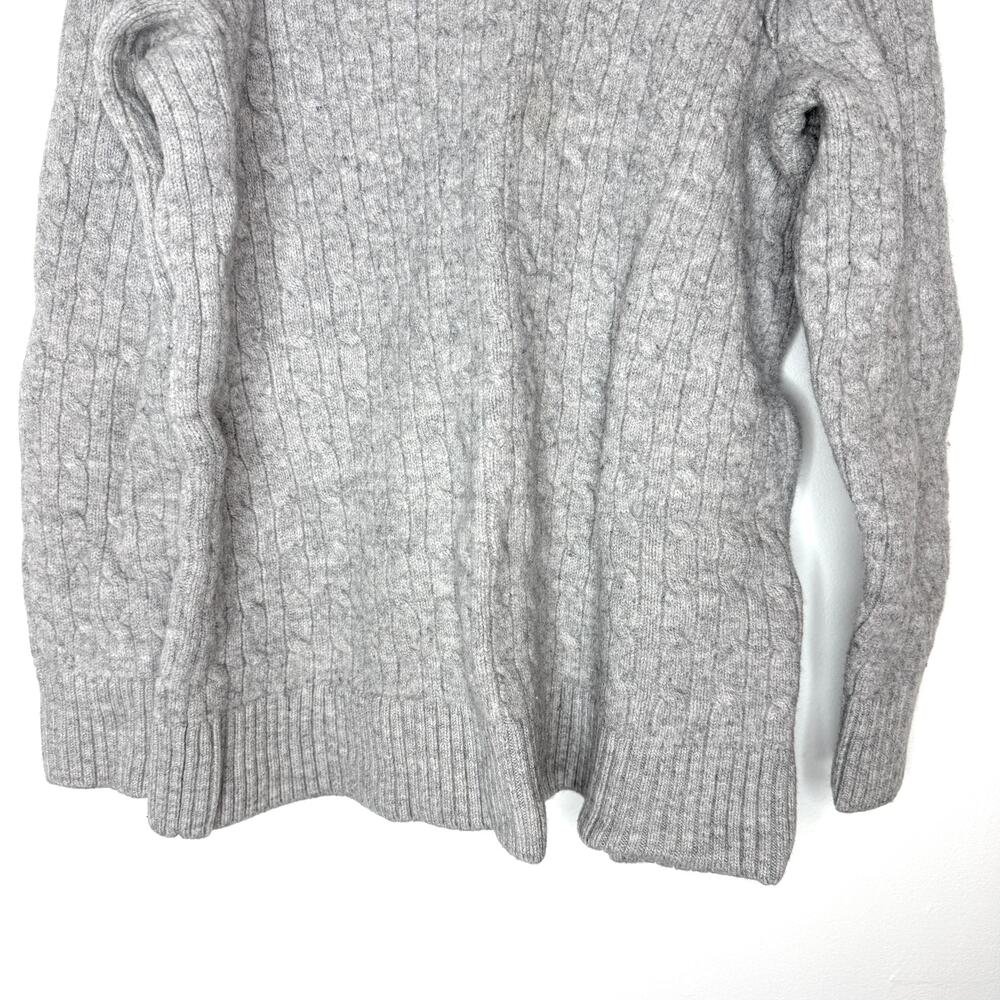 HATCH Merino Wool Ruffle Audrey Maternity SHRUNKEN Sweater In Gray Size XS - Picture 5 of 10